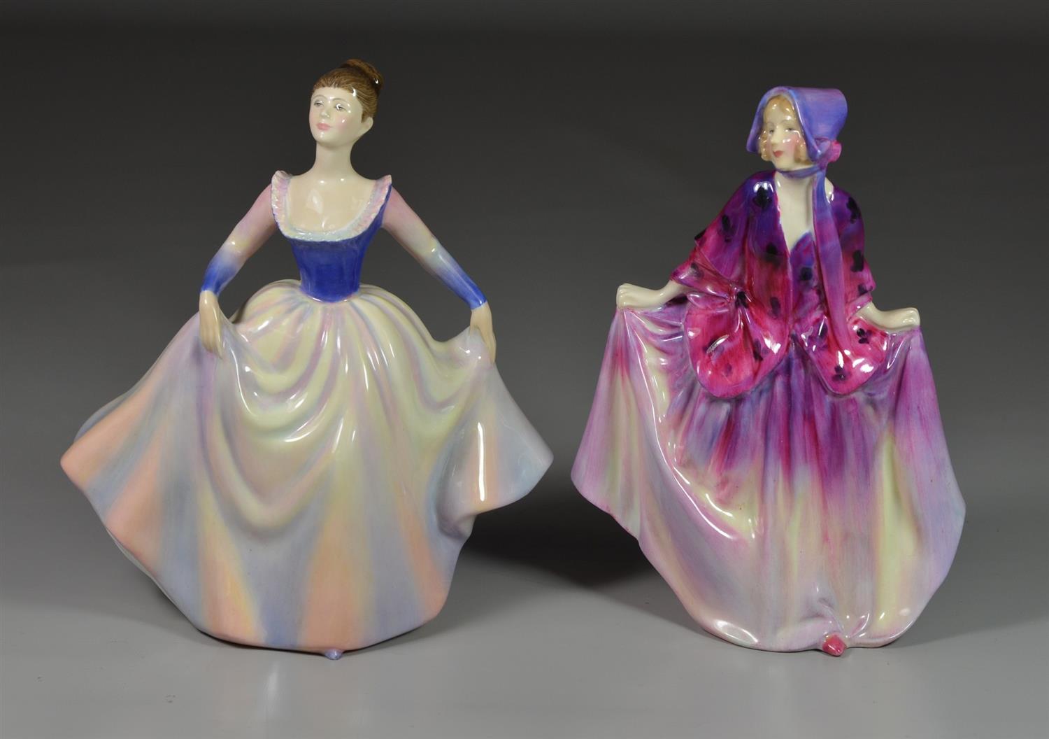 Appraisal: Royal Doulton bone china figurines Lisa HN Sweet Anne HN