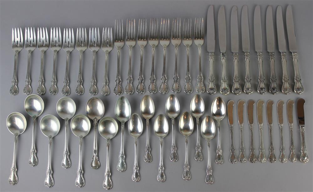 Appraisal: TOWLE OLD MASTER SILVER PART FLATWARE SERVICE including hollow handled