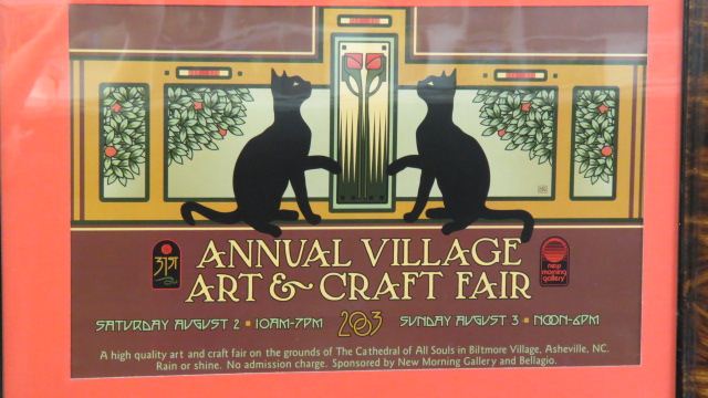 Appraisal: Arts Crafts Fair Poster Biltmore Village Asheville NC image area