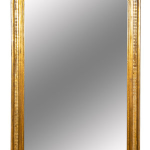 Appraisal: An Italian Neoclassical Style Giltwood Mirror TH CENTURY Height x