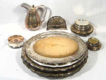 Appraisal: A mixed lot of silver plate comprising seven serving dishes