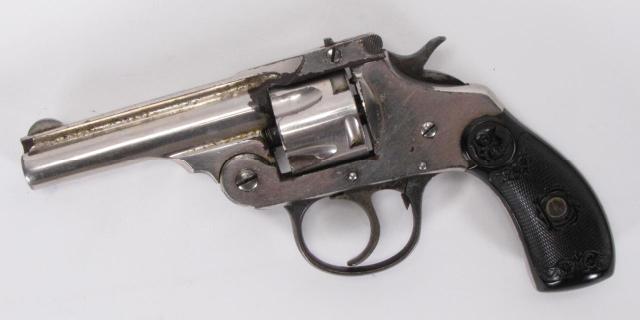 Appraisal: Iver Johnson top break revolver Caliber nickel plating composite grips