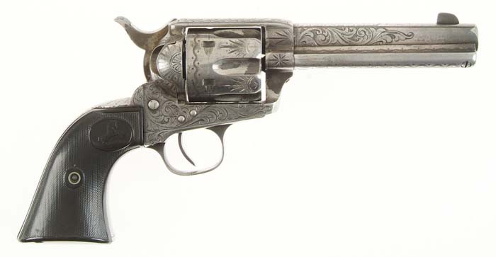 Appraisal: FACTORY ENGRAVED COLT SINGLE ACTION ARMY REVOLVER WITH NEW MEXICO