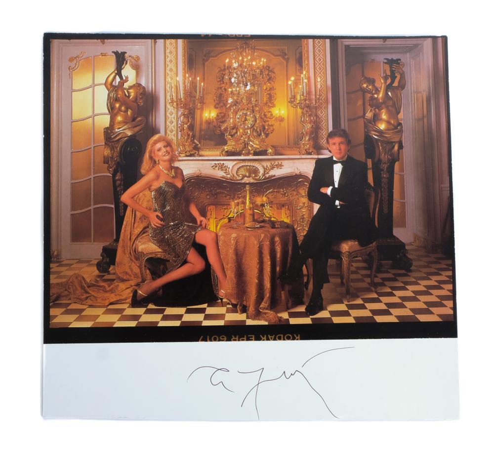 Appraisal: ANNIE LEIBOVITZ IVANA AND DONALD TRUMP SIGNEDAnnie Leibovitz American b