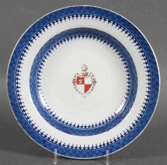 Appraisal: Chinese Export armorial porcelain bowl bearing the arms of ''Marsh''