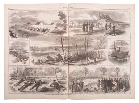 Appraisal: CIVIL WAR Harper's Weekly Volumes - covering the period of