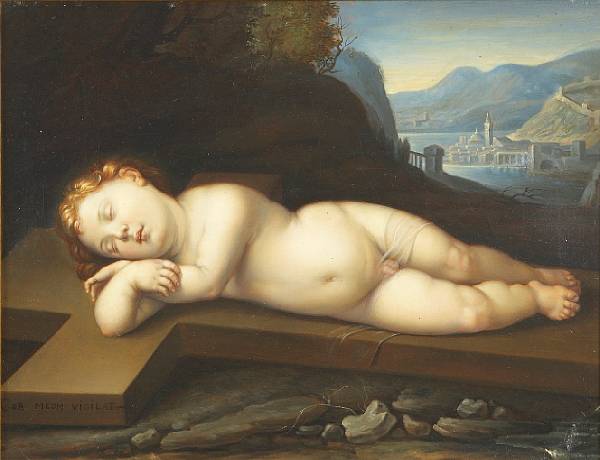 Appraisal: Property of various owners The infant Christ asleep on the