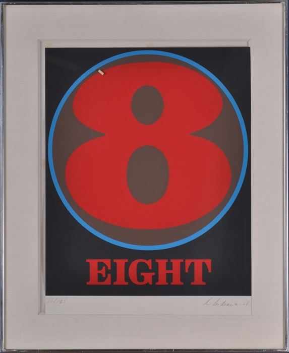 Appraisal: ROBERT INDIANA b FROM PORTFOLIO NUMBERS Serigraph in colors x