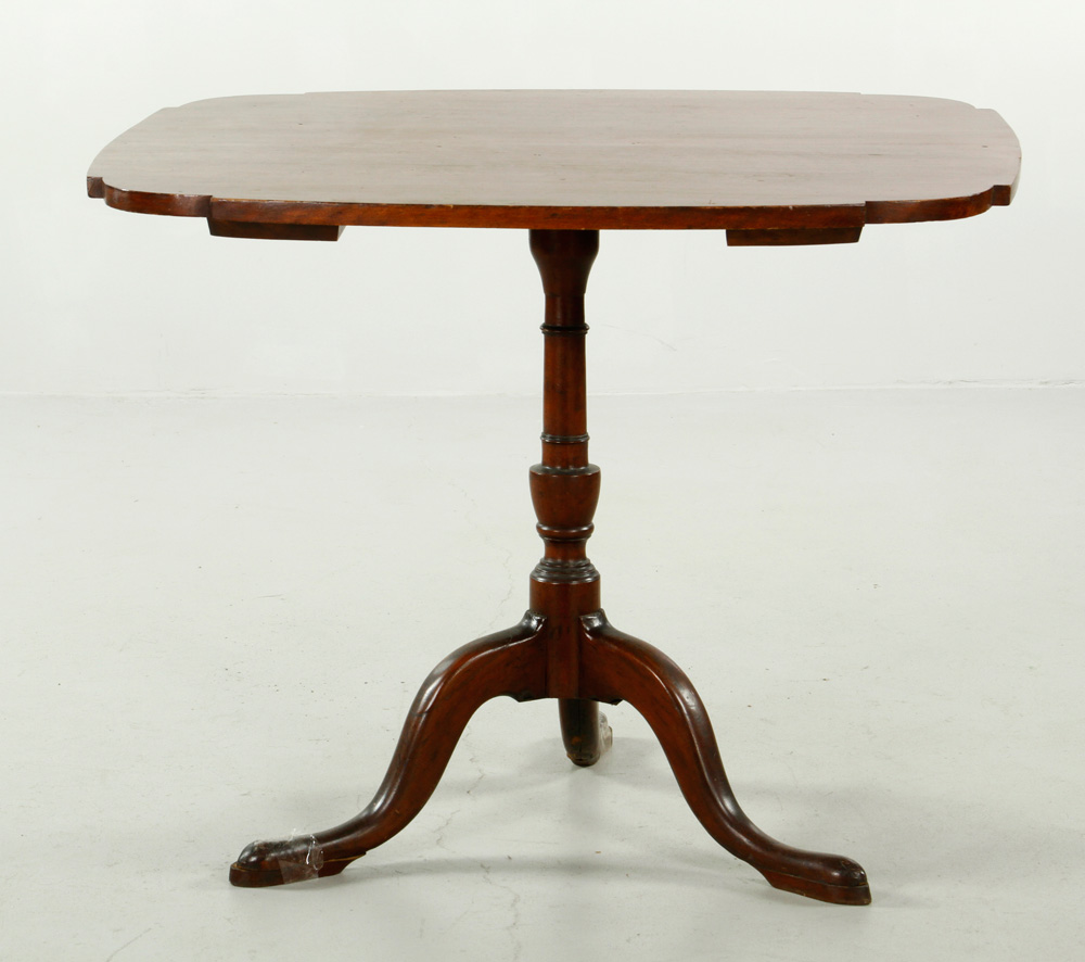 Appraisal: - th C New England Tilt Top Table th century