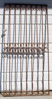 Appraisal: Iron gate panel Iron gate panel h x w