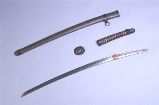 Appraisal: JAPANESE LONG SWORD KATANA Landing forces W W II mounts