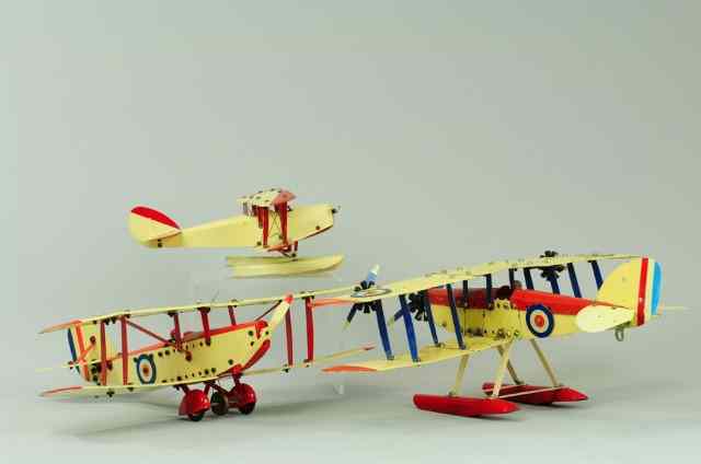 Appraisal: MECCANO AIRPLANES England includes three assembled aircrafts features large and