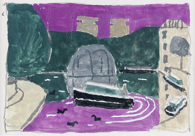 Appraisal: Julian Trevelyan British - Grand Union Canal watercolour cm x