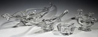 Appraisal: Group of Six Pieces of French Crystal th c co