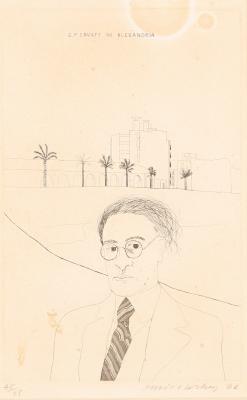 Appraisal: David Hockney RA British born Portrait of Cavafy in Alexandria