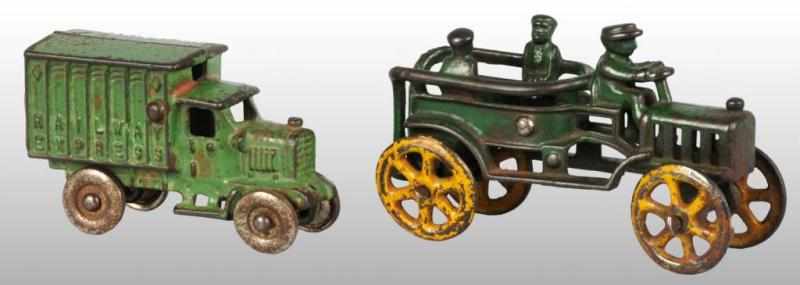 Appraisal: Lot of Cast Iron Hubley Vehicle Toys Description American Includes