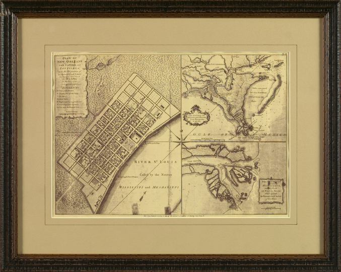 Appraisal: Group of Two Maps one an engraved delaTour map of