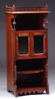 Appraisal: GOOD FANCY MUSIC CABINET The mahogany cabinet having a turned