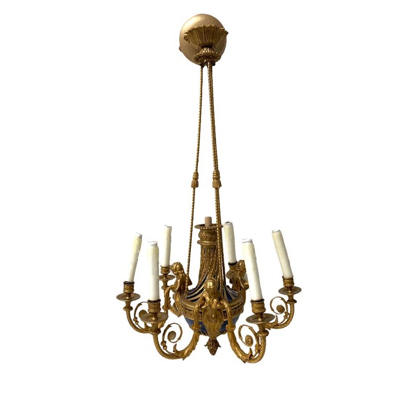 Appraisal: Antique French Chandelier - Light Antique French Chandelier - Light