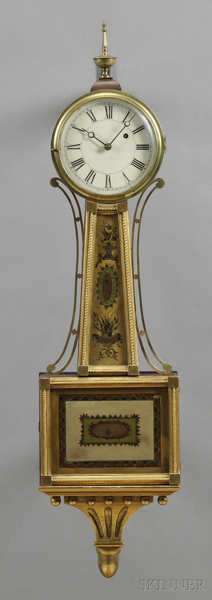 Appraisal: Mahogany Patent Timepiece or Banjo Clock probably E Howard Boston