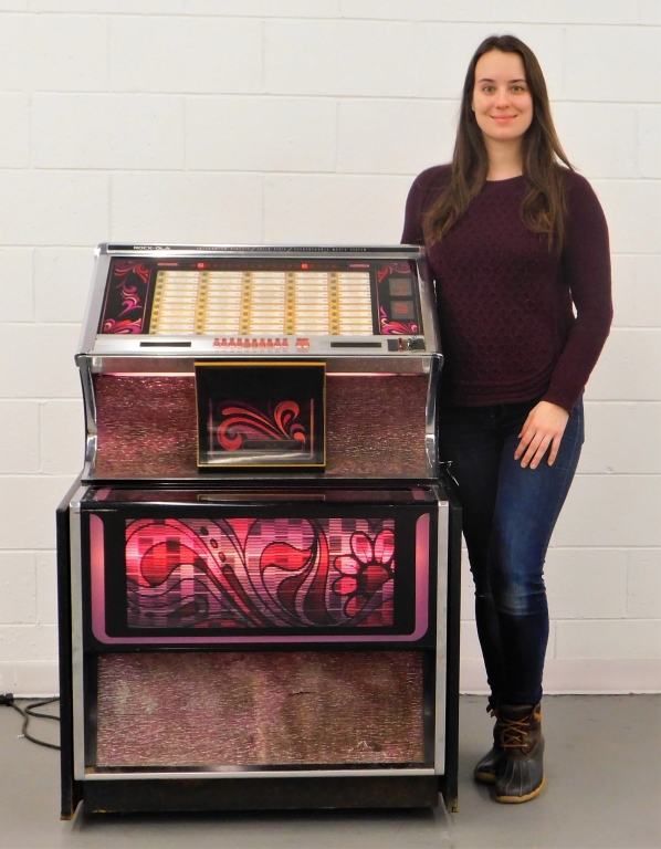 Appraisal: ROCK-OLA MODEL JUKEBOX United States Circa Model with pink and