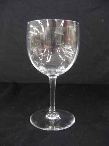 Appraisal: Set of Baccarat Crystal Goblets ''Montaigne'' pattern optic design ''