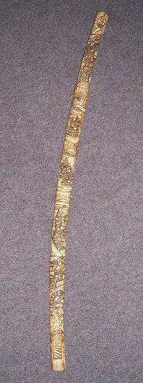 Appraisal: A Japanese sword with bone handle and sheath cm long