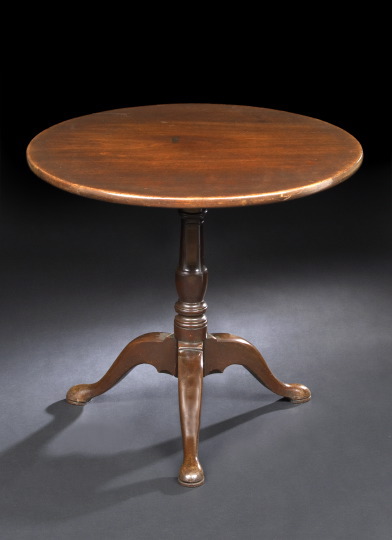 Appraisal: George III-Style Mahogany Tripod Table third quarter th century the