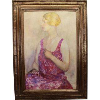 Appraisal: Signed th C Portrait of a Young Woman Signed th