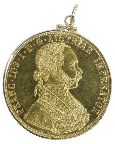 Appraisal: Austrian Ducat gold coin later restrike issued by the Austrian