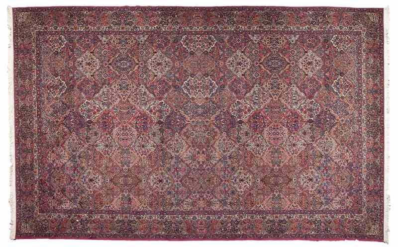 Appraisal: Karastan Kirman Style Rugcontemporary room size rug in shades of