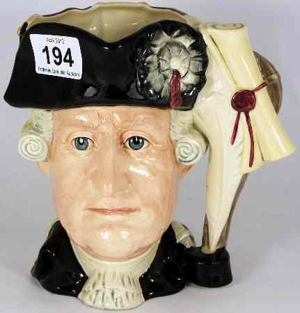 Appraisal: Royal Doulton Large Character Jug Double Headed George Washington and