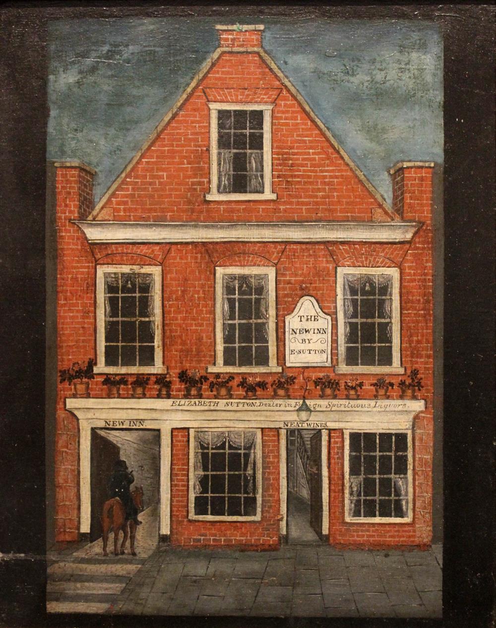 Appraisal: AMERICAN SCHOOL TH CENTURY THE NEW INN Oil on canvasboard