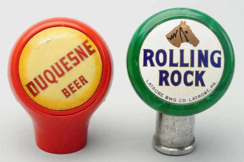 Appraisal: Lot of Rolling Rock Duquesne Beer Tap Knobs The Duquesne