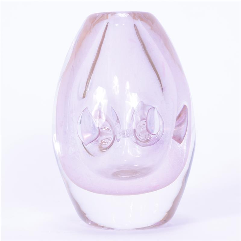 Appraisal: Dominick Labino - American studio art glass vase H x