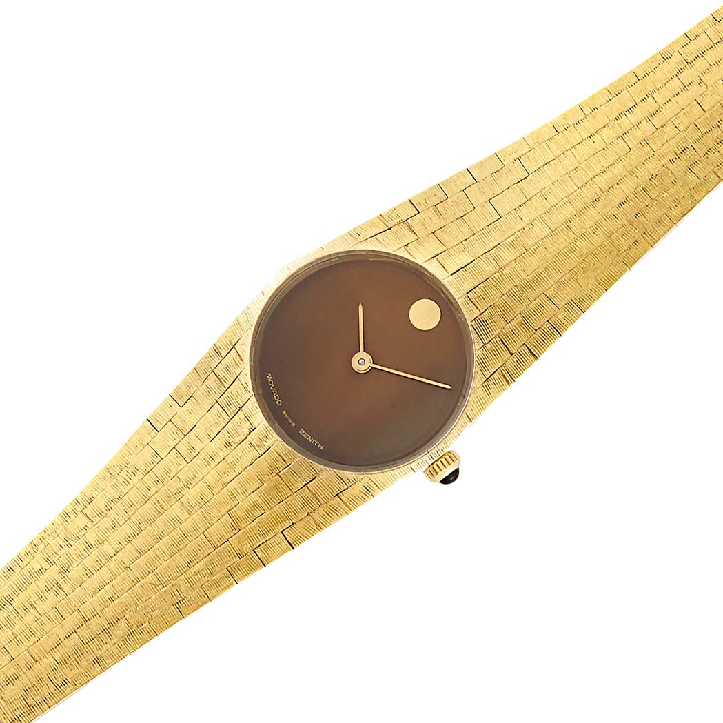 Appraisal: Lady's Gold Wristwatch Movado kt mechanical dia ap mm reverse