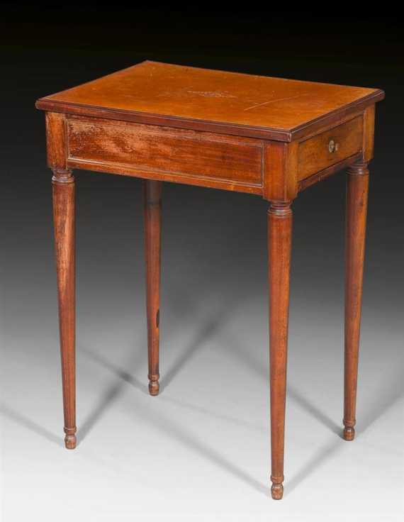 Appraisal: WORK TABLE known as a table a ecrire Louis XVI