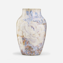 Appraisal: Hugh C Robertson for Dedham Pottery EXPERIMENTAL VASE WITH PEONIES