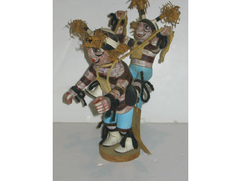 Appraisal: HOPI KASHINA DOLL FIGURE GROUP By Cal Yestewa bears tag