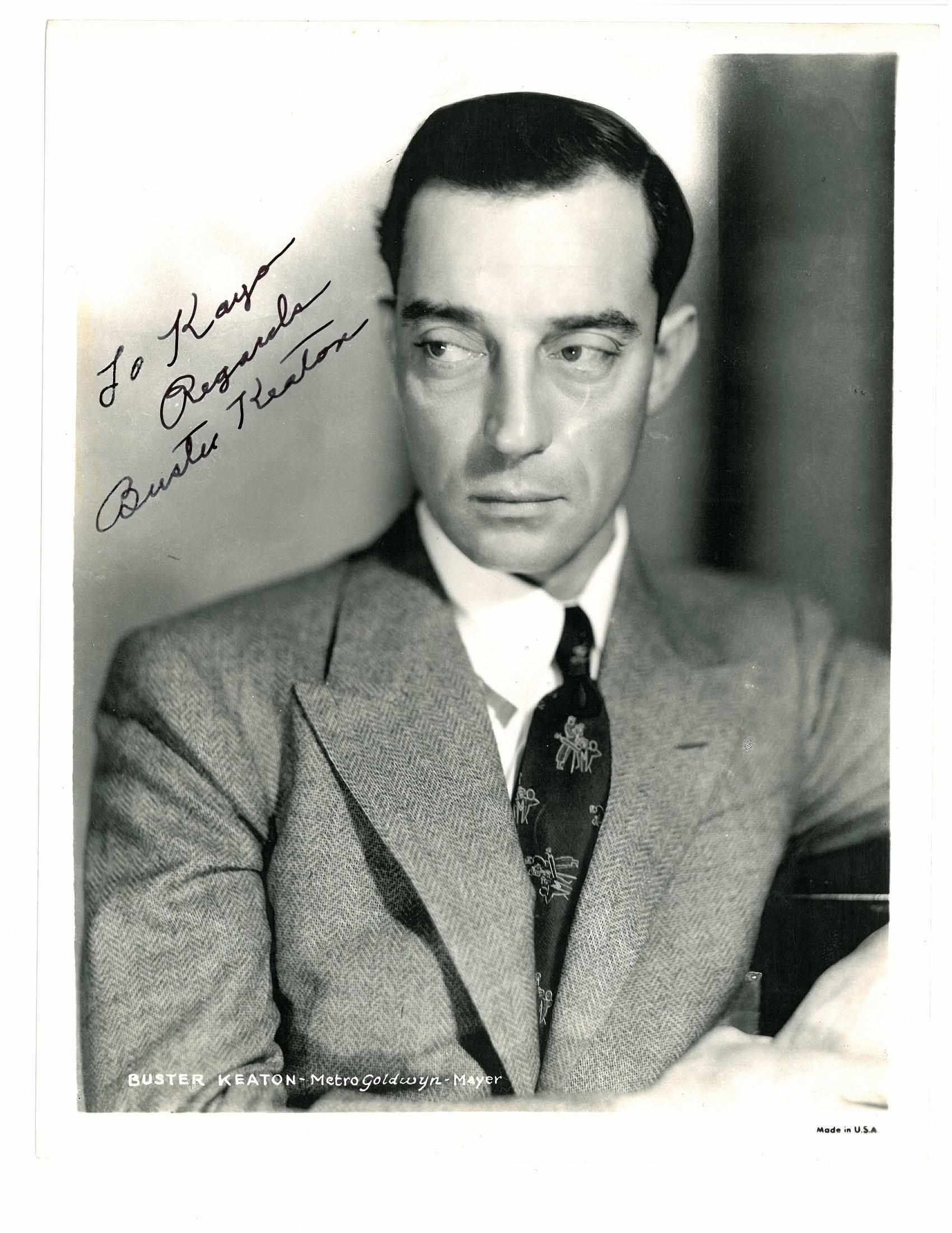 Appraisal: KEATON BUSTER - Two Documents Signed ''Buster Keaton'' pp to