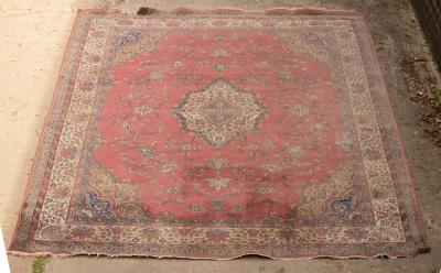 Appraisal: A large Sivas carpet Anatolia mid th Century bordered and