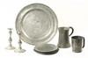 Appraisal: PEWTER LOT - Nine piece lot of th and th