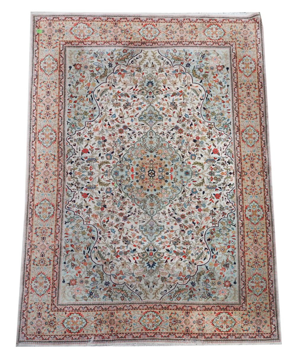 Appraisal: LARGE PERSIAN-STYLE RUGwool on cotton ' x ' Condition