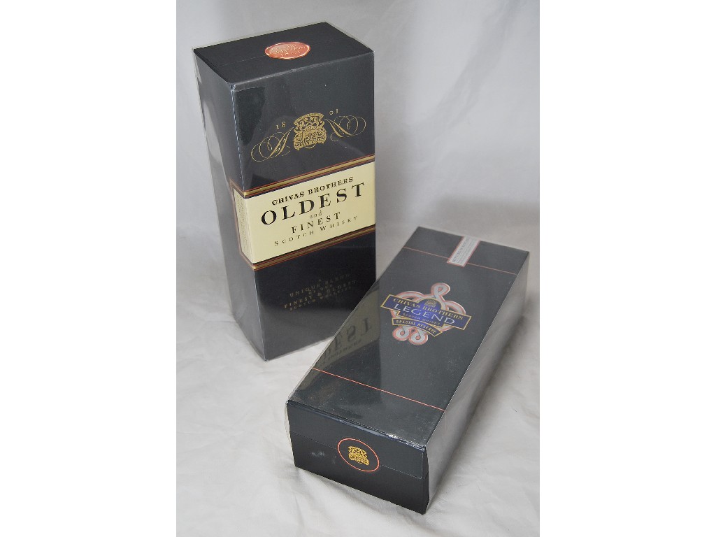 Appraisal: Chivas Brothers - Two boxed Scotch whiskies - 'Oldest Finest'