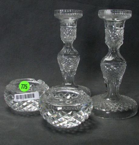 Appraisal: Group of Crystal including pair of Signed Waterford Comeragh pattern