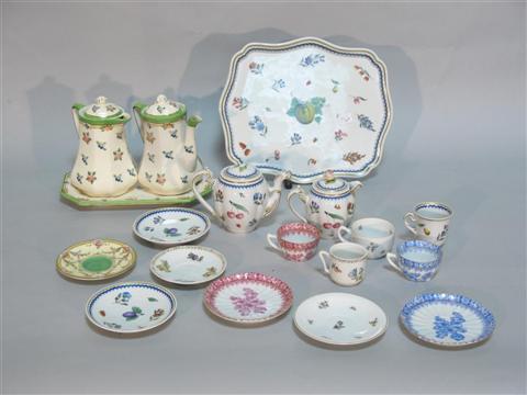 Appraisal: GROUP OF DEMITASSE ACCOUTREMENT Including five demitasse cups and matching