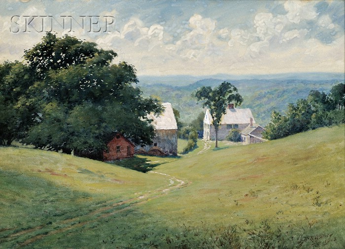 Appraisal: Harold Broadfield Warren American - View of the Homestead in