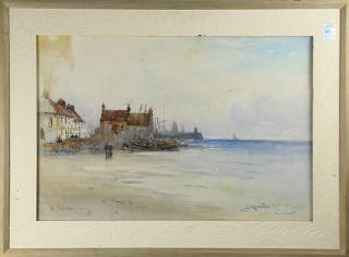 Appraisal: Watercolor James MacMaster James MacMaster British - At the Fishing