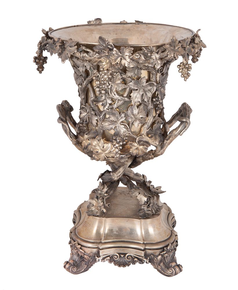 Appraisal: A SILVER VICTORIAN WINE COOLER JOHN SAMUEL HUNT FOR HUNT