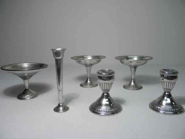 Appraisal: Lot of assorted weighted sterling silver tablewares Includes Alvin ''